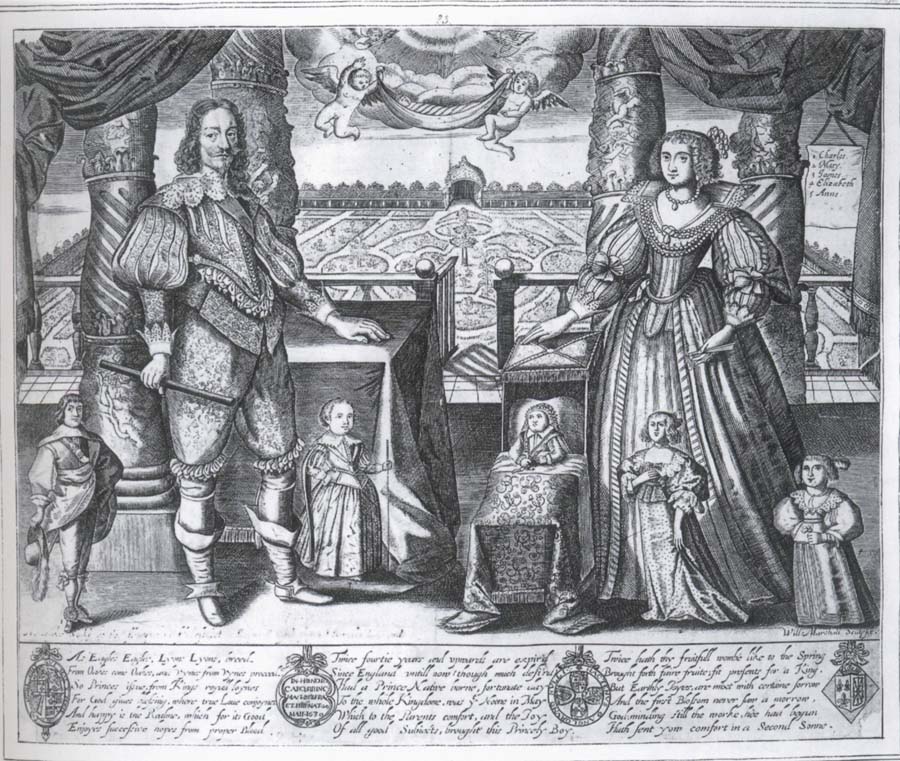 Charles i and Henrietta Maria and their children